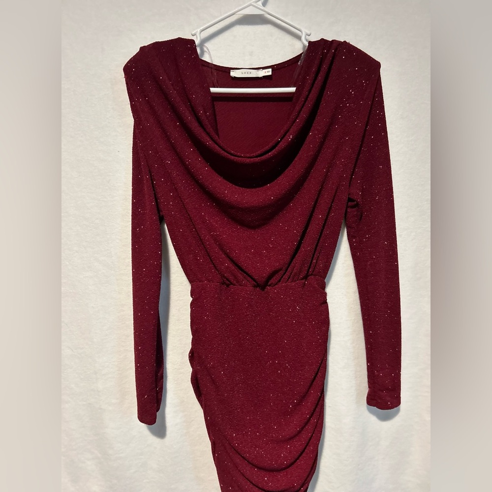 Sparkly maroon dress by Lush